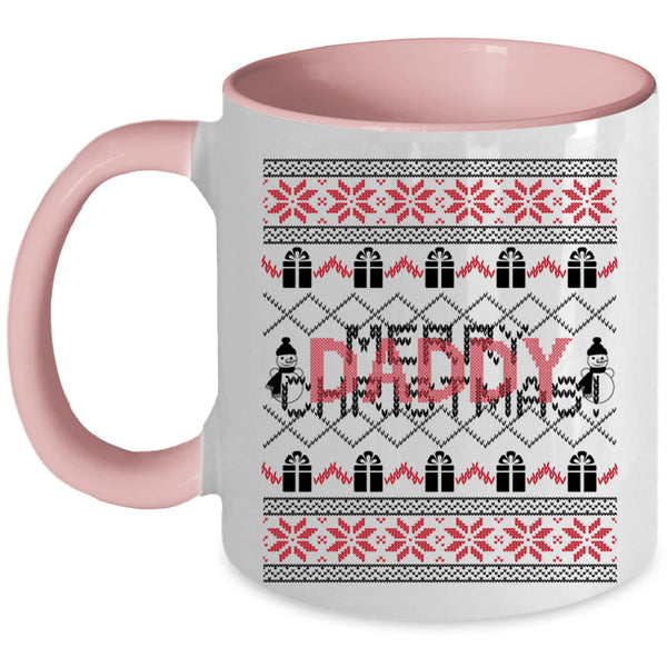 Cute Daddy Coffee Mug, Merry Christmas Accent Mug