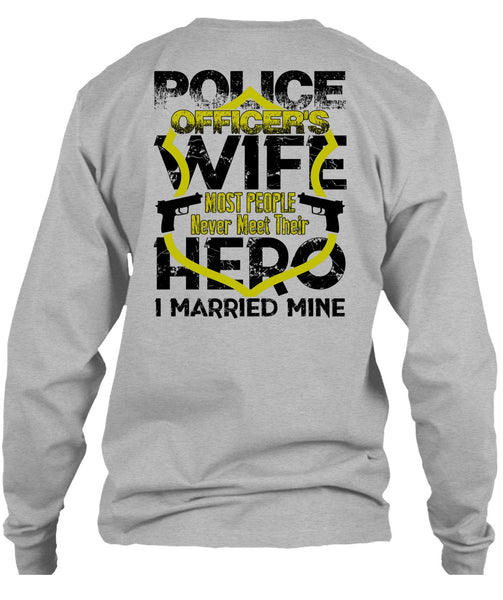 Police Officer's Wife T Shirt, I Love Wife T Shirt