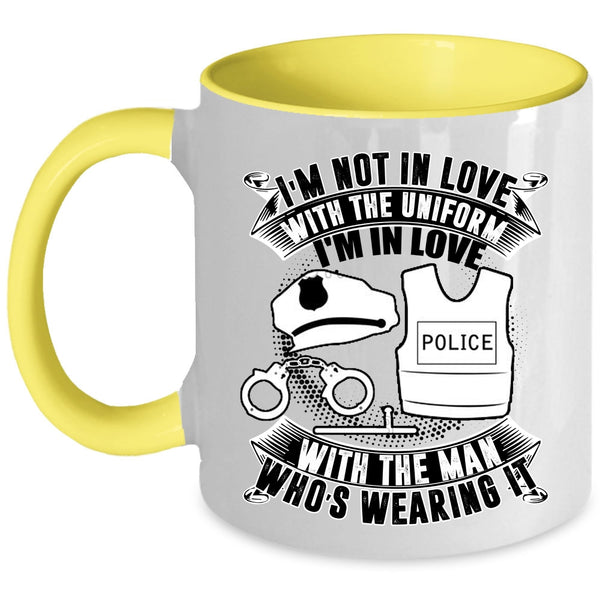 I'm In Love With The Man Who's Wearing It Coffee Mug, I'm Not In Love With The Uniform Accent Mug