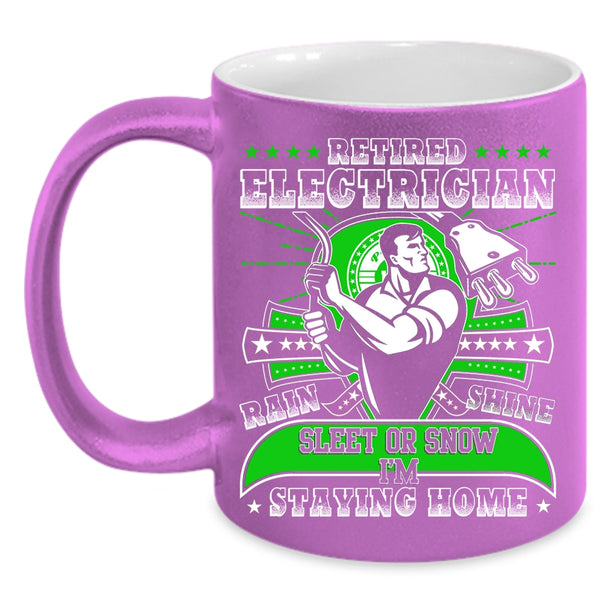 Retired Electrician Coffee Mug, Awesome Retirement Coffee Cup