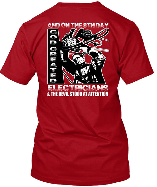 God Created Electricians T Shirt, Being An Electrician T Shirt