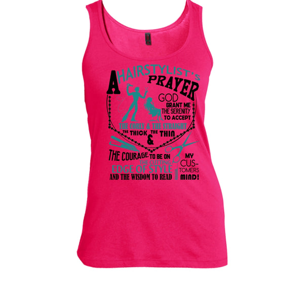A Hair Stylist's Prayer T Shirt, Coolest Hair Stylist Tank Top
