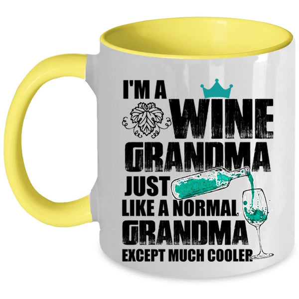 Cool Grandma Coffee Mug, I'm A Wine Grandma Accent Mug