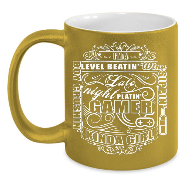 I'm A Gamer Kinda Girl Coffee Mug, Awesome Girls Coffee Cup