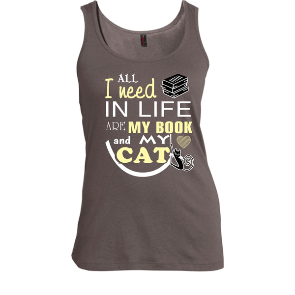 All I Need In My Life Are Book And Cat Shirt, Cool Cat Shirt