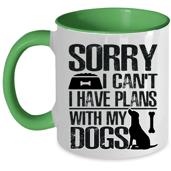 Awesome Dogs Coffee Mug, I Have Plans With My Dogs Accent Mug