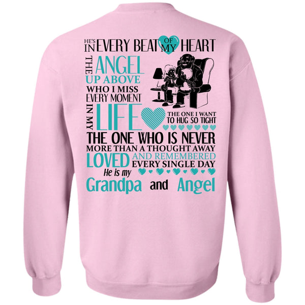I Love Grandpa T Shirt, Grandpa And Angel Sweatshirt
