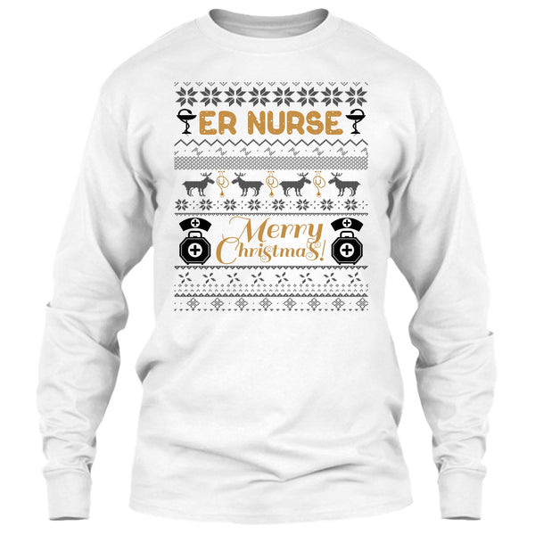 Er Nurse T Shirt, Gift For Merry Christmas T Shirt