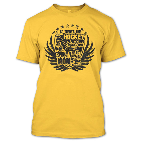 There's This Hockey Player T Shirt, Coolest Hockey Mom T Shirt