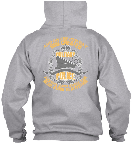 God Created Military Police T Shirt, I Love Police T Shirt