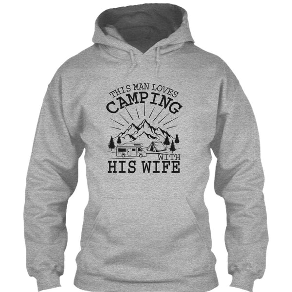 This Man Loves Camping With His Wife T Shirt, Husband And Wife T Shirt