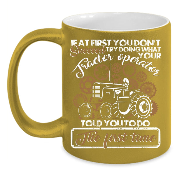 Tractor Operator Coffee Mug, Awesome Tractor Operator Coffee Cup