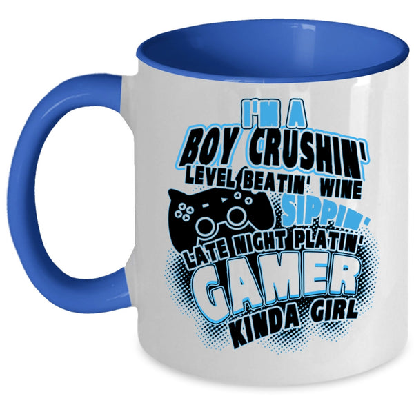 Camper Kinda Girl Coffee Mug, I'm A Boy Crushing Accent Mug