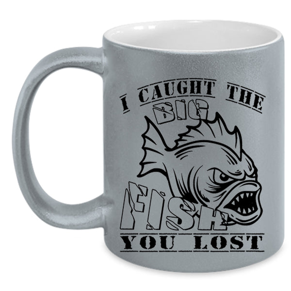 Awesome Fisher Coffee Mug, I Caught The Big Fish Accent Mug