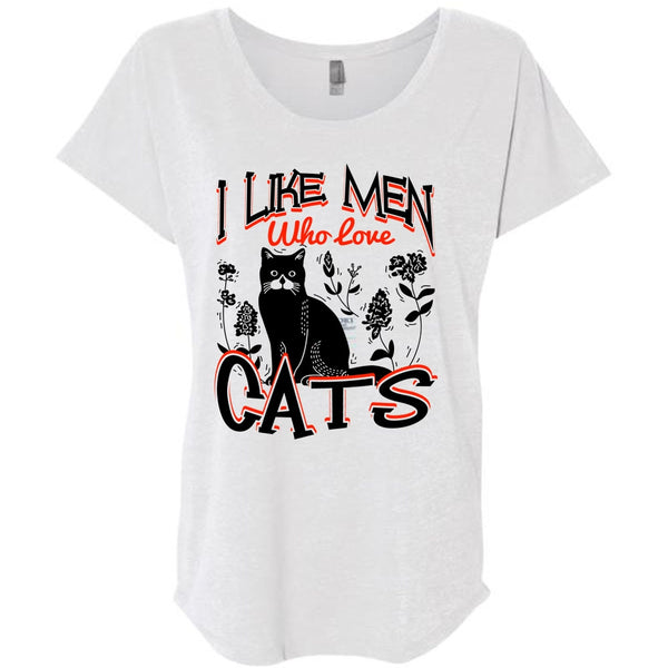 I Like Men Who Love Cats T Shirt, I Love Cats T Shirt, Awesome T-Shirts