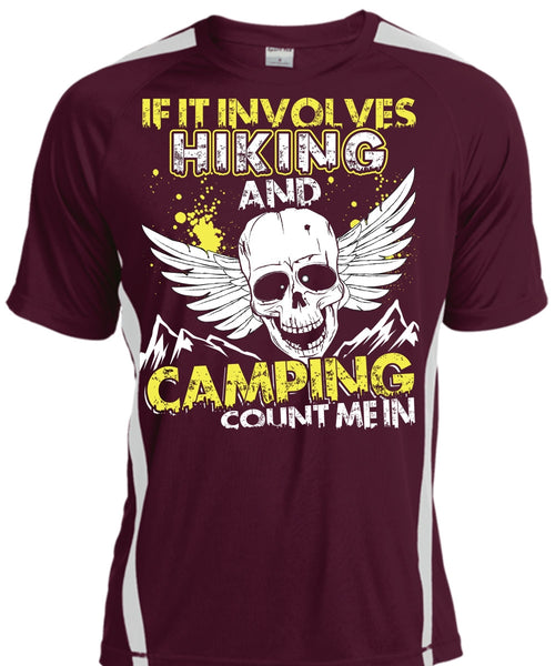 If It Involves Hiking T Shirt, Camping Count Me In T Shirt, Cool Shirt