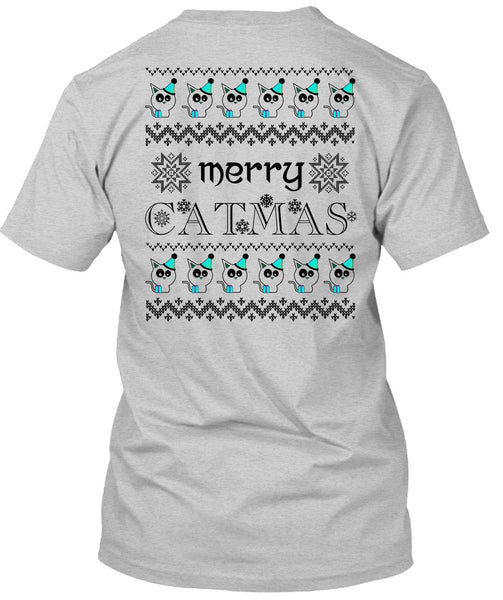 Merry Catmas T Shirt, Happy New Year T Shirt