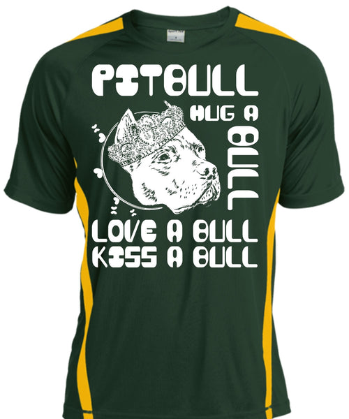Pit Bull Hug A Bull T Shirt, Love A Bull T Shirt, Cool Shirt