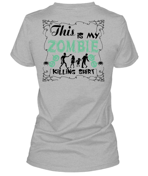 This Is My Zombie Killing T Shirt, Wait For Halloween T Shirt