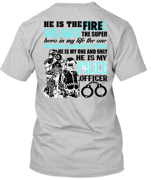 He Is My Police Officer T Shirt, I Love Police T Shirt