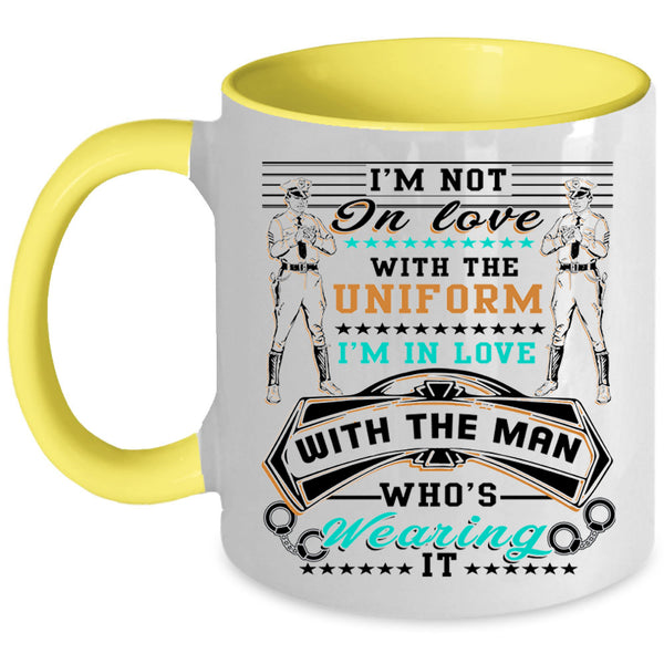 Wearing The Uniform Coffee Mug, I'm In Love With The Man Accent Mug