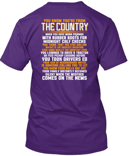 You're From The Country T Shirt, Being A Veteran T Shirt