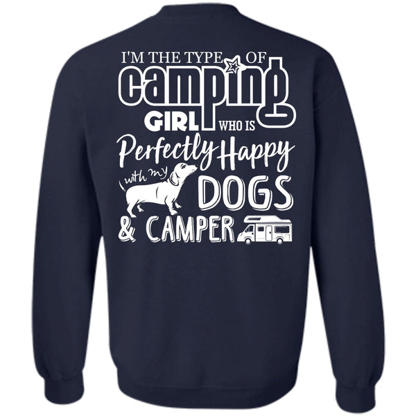 Dogs And Camper T Shirt, I Love Camping Sweatshirt