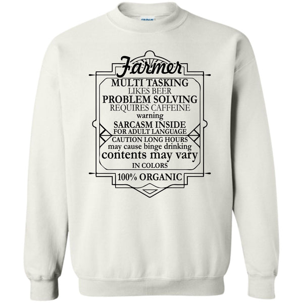 Coolest Farmer T Shirt, Farmer Multi Tasking Sweatshirt