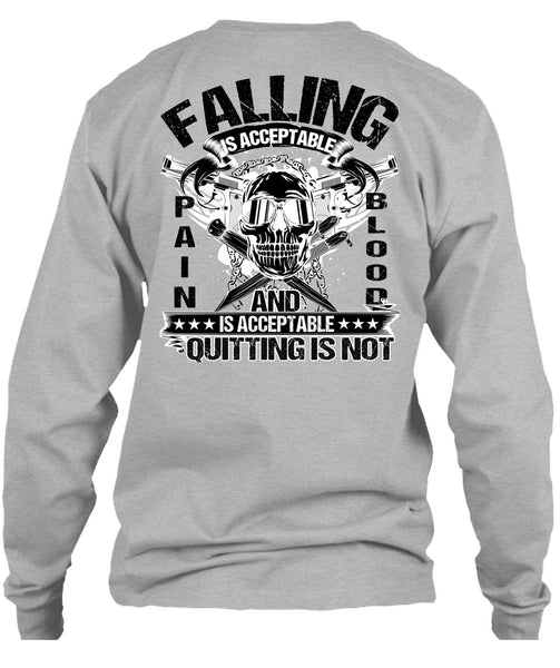 Falling Is Acceptable T Shirt, I Love Veteran T Shirt