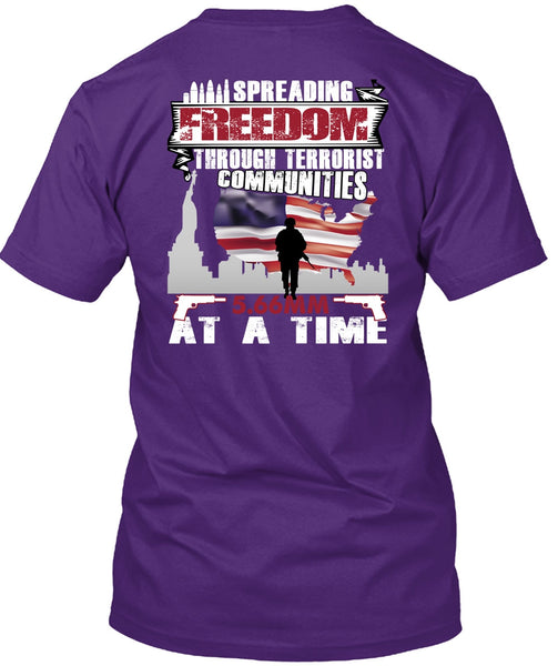 Spreading Freedom T Shirt, Being A Veteran T Shirt