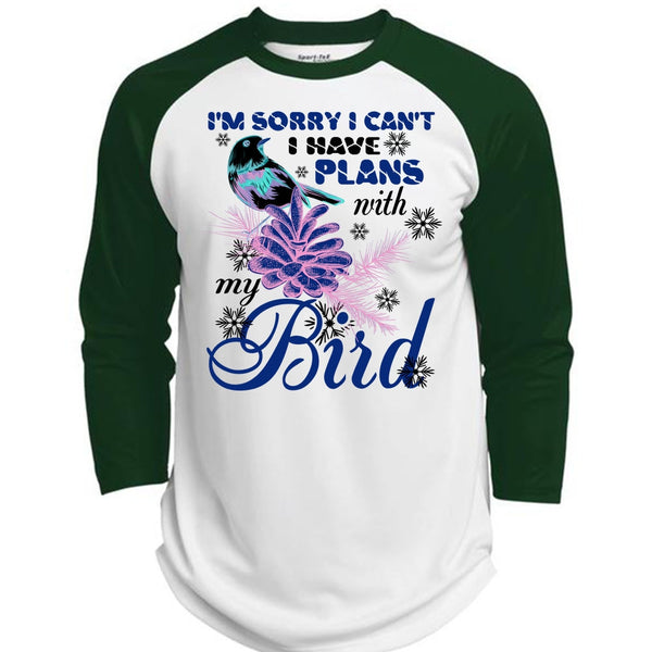 I Have Plans With My Bird T Shirt, Noel Christmas T Shirt, Awesome T-Shirts  (Polyester Game Baseball Jersey)