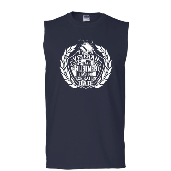 I Am A Veteran T Shirt, My Oath Of Enlistment Tank Top (Men's Cotton Sleeveless)