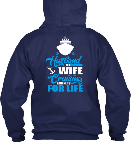 Husband And Wife Cruising T Shirt, Partners For Life T Shirt
