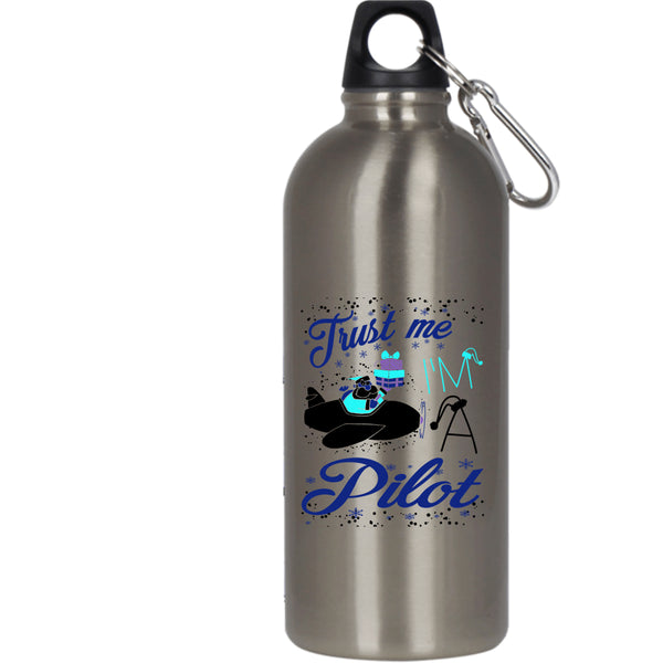 I'm A Pilot 20 oz Stainless Steel Bottle,Christmas Gift For Pilot Outdoor Sports Water Bottle