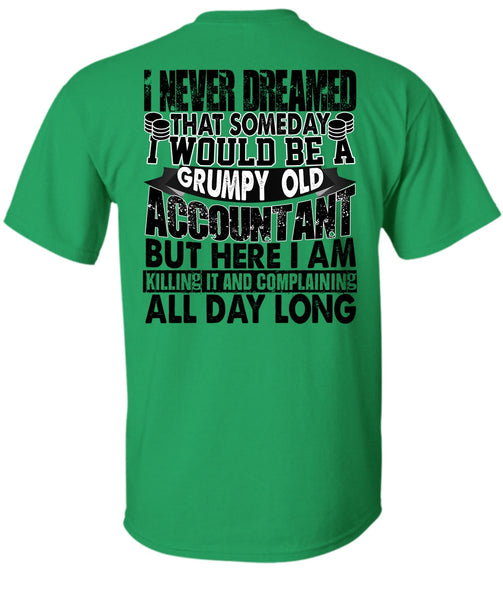 Grumpy Old Accountant T Shirt, I Love Accountant T Shirt