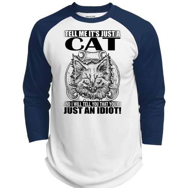 Tell Me It's Just A Cat T Shirt, I Love Cat T Shirt, Awesome T-Shirts  (Polyester Game Baseball Jersey)