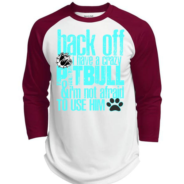 I Have A Crazy Pit Bull T Shirt, I Love Pit Bull T Shirt, Awesome T-Shirts  (Polyester Game Baseball Jersey)