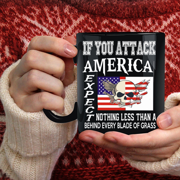 Cool American Flag Coffee Mug, Cool Gift For American Coffee Cup