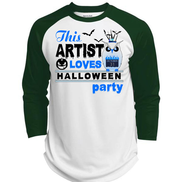 This Artist Loves Halloween Party T Shirt, Wait For Halloween T Shirt, Awesome T-Shirts  (Polyester Game Baseball Jersey)