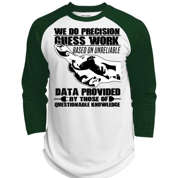 We Do Precision Guesswork T Shirt, I Love Electrician T Shirt, Awesome T-Shirts  (Polyester Game Baseball Jersey)
