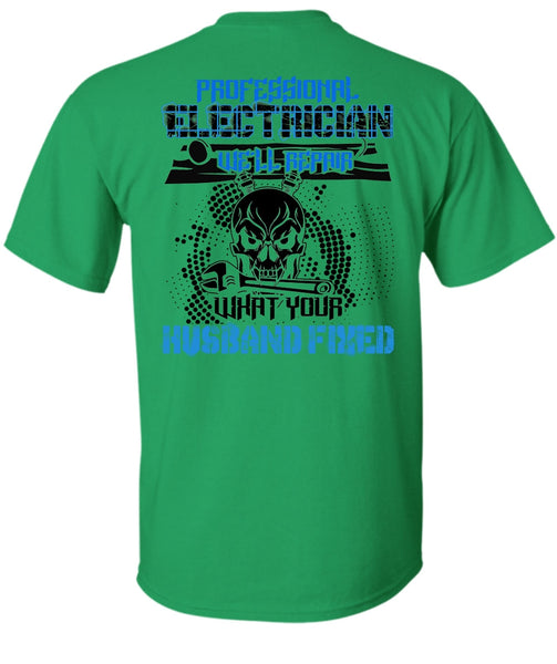 Professional Electrician T Shirt, I Love Electrician T Shirt