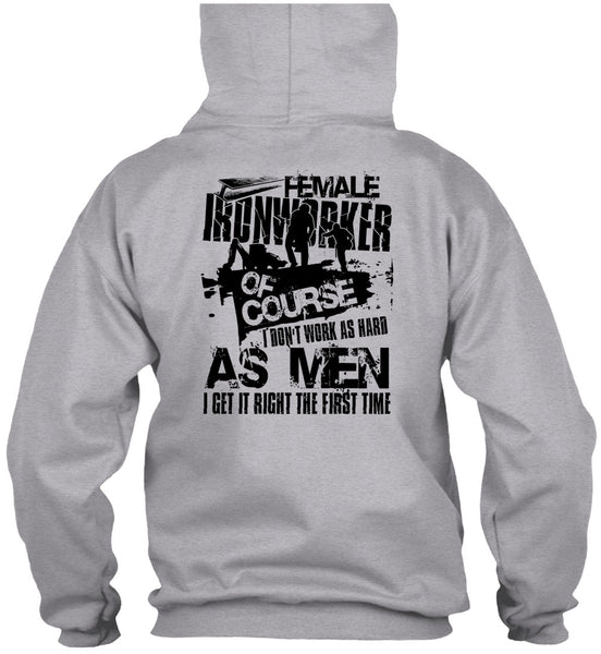 Female Ironworker T Shirt, I Love Ironworker T Shirt