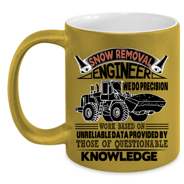 Cool Engineer Coffee Mug, Snow Removal Engineer Accent Mug