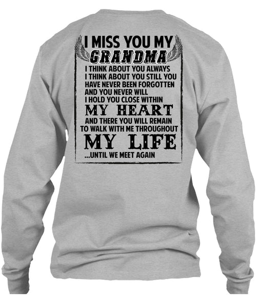 I Miss You My Grandma T Shirt, I Love Nana T Shirt