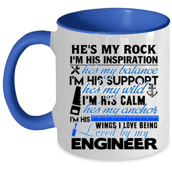 Cool Couple Coffee Mug, I Love Being Loved By My Engineer Accent Mug