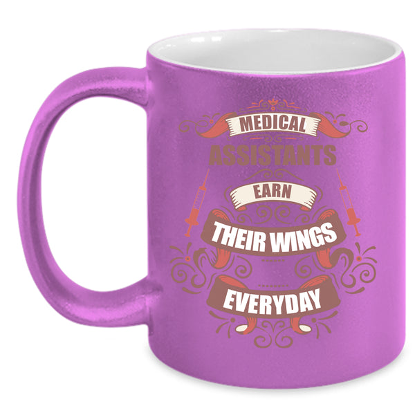 Medical Assistants Earn Their Wings Coffee Mug, Medical Coffee Cup