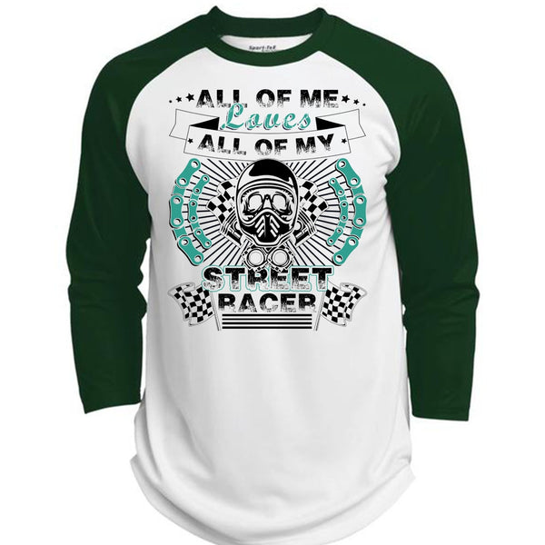 All Of My Street Racer T Shirt, I Love Biker T Shirt, Awesome T-Shirts  (Polyester Game Baseball Jersey)