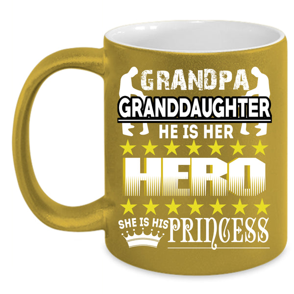 Grandpa And Granddaughter Coffee Mug, Cool Gift For Grandpa Coffee Cup