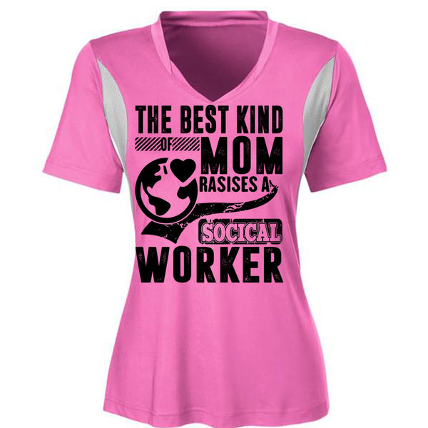 The Best Kind Mom Raises A Social Worker T Shirt, I Love Mom T Shirt, Awesome T-Shirts