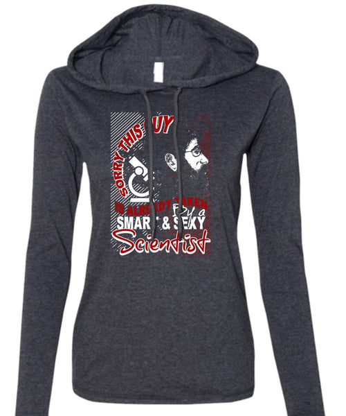 Smart Scientist T Shirt, Being A Scientist T Shirt (Anvil Ladies Ringspun Hooded)